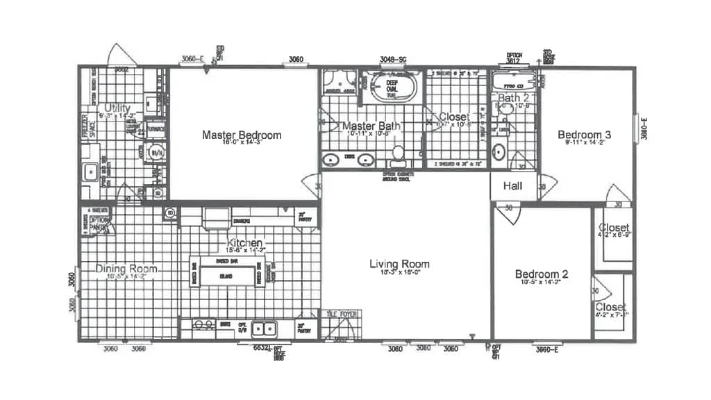 Milligan 32603F, floorplan