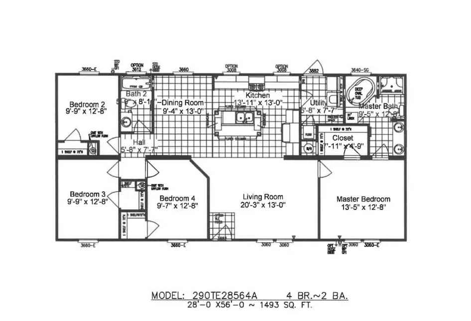 Griffin 28564A, floorplan